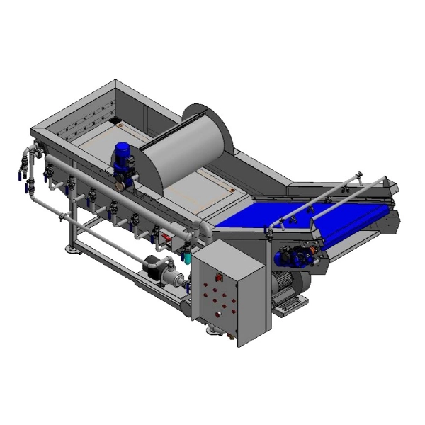 Bubble washing tank with certified electrical system for crickets